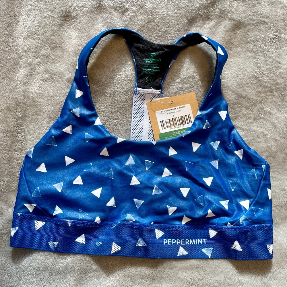 Peppermint Cycling sports bra